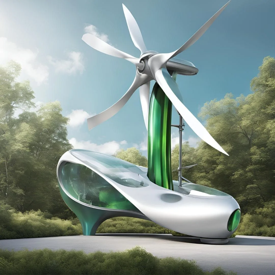 aerogenerador portátil con diseño biomimético